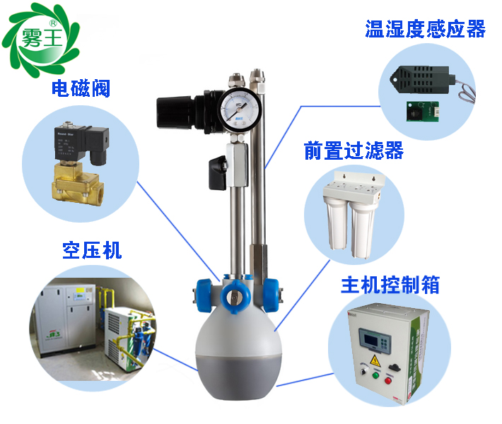 极悦娱乐干雾加湿器系统组成